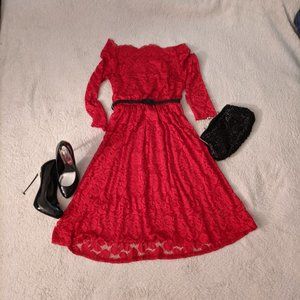 Red Lace Dress